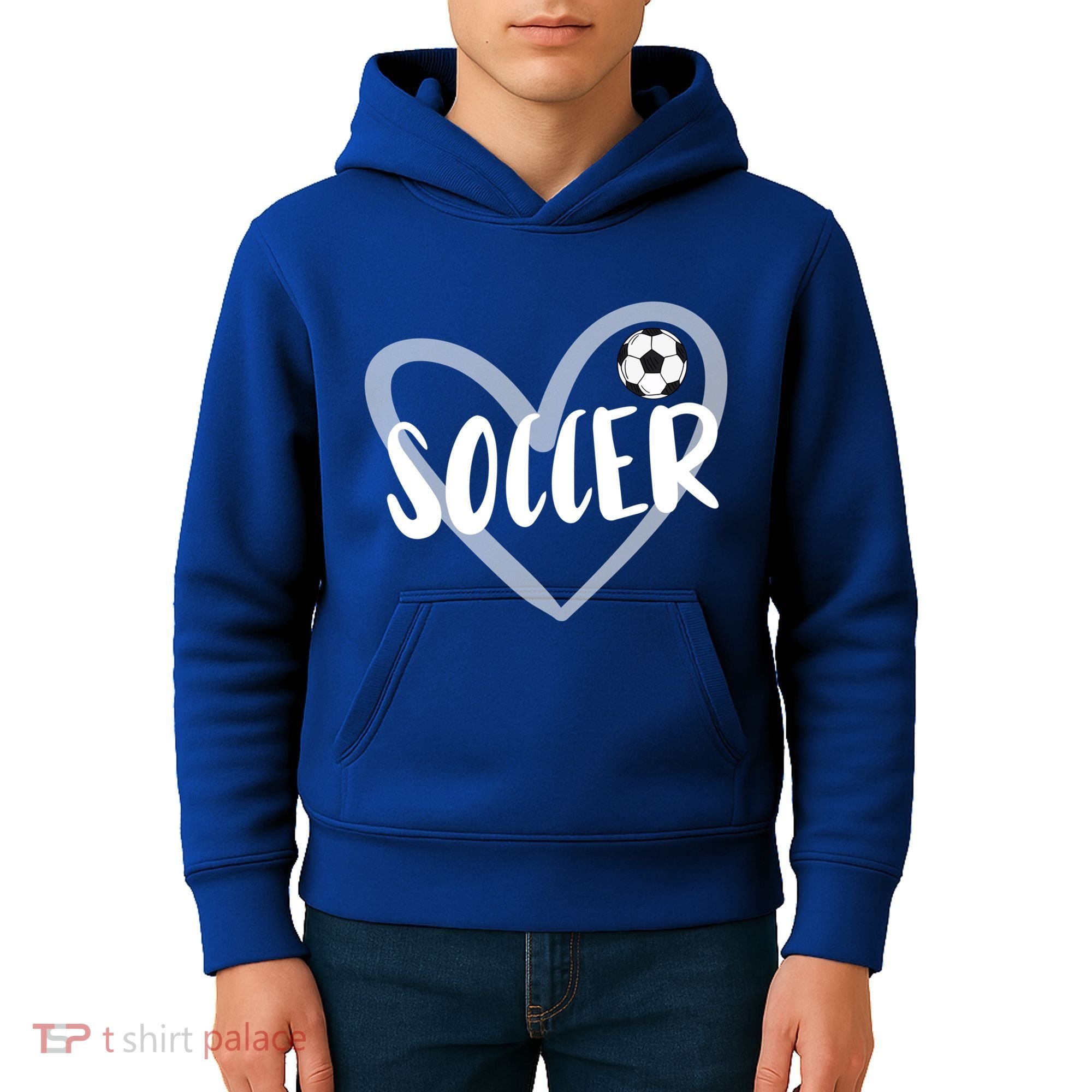 Soccer Heart Cool Gift Kids Hoodie