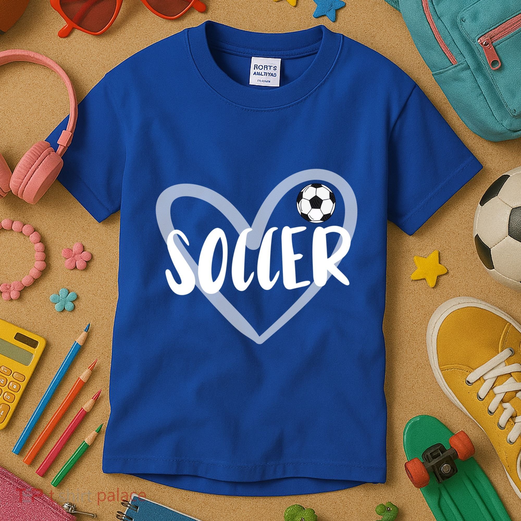 Soccer Heart Cool Gift Kids T-Shirt