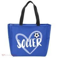 Soccer Heart Cool Gift Tote Bag thumb 0