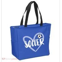 Soccer Heart Cool Gift Tote Bag thumb 2