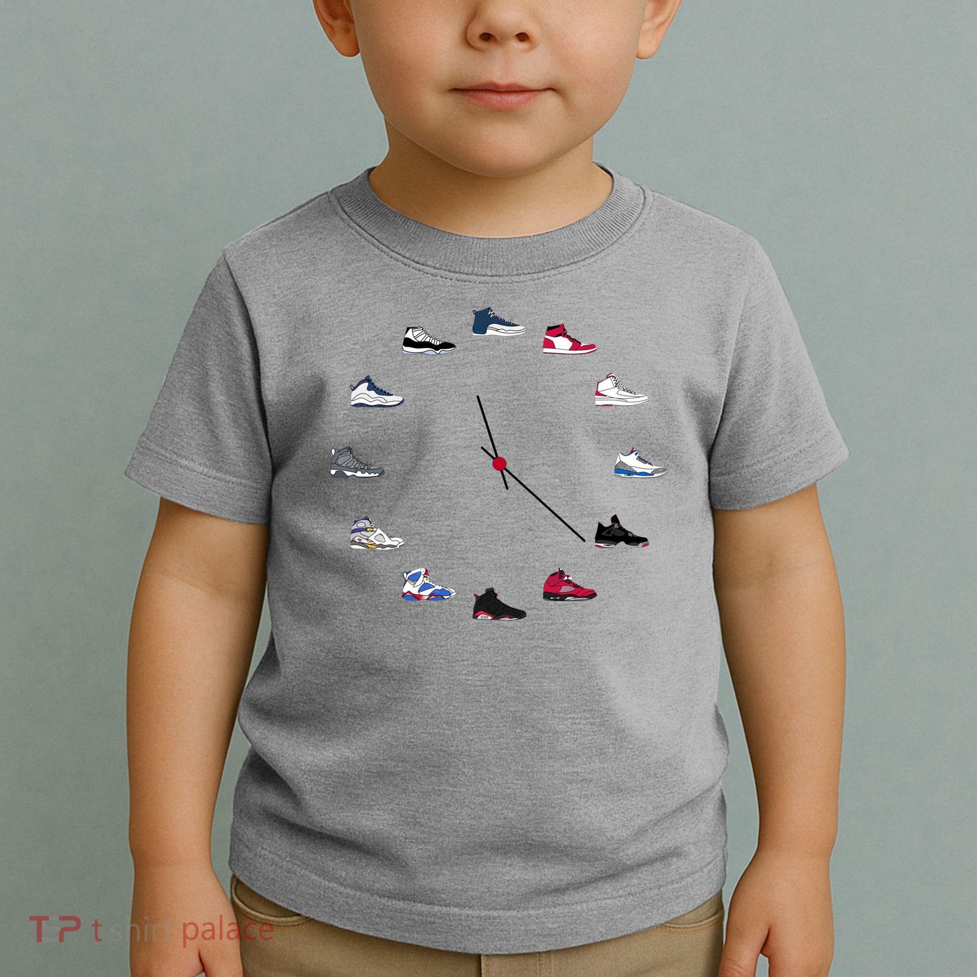 Sneaker Head Clock Toddler T-Shirt