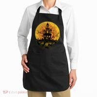 Spooky Halloween Castle Black Cats Apron thumb 2