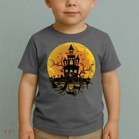 Spooky Halloween Castle Black Cats Toddler T-Shirt thumb 2
