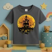 Spooky Halloween Castle Black Cats Toddler T-Shirt thumb 3