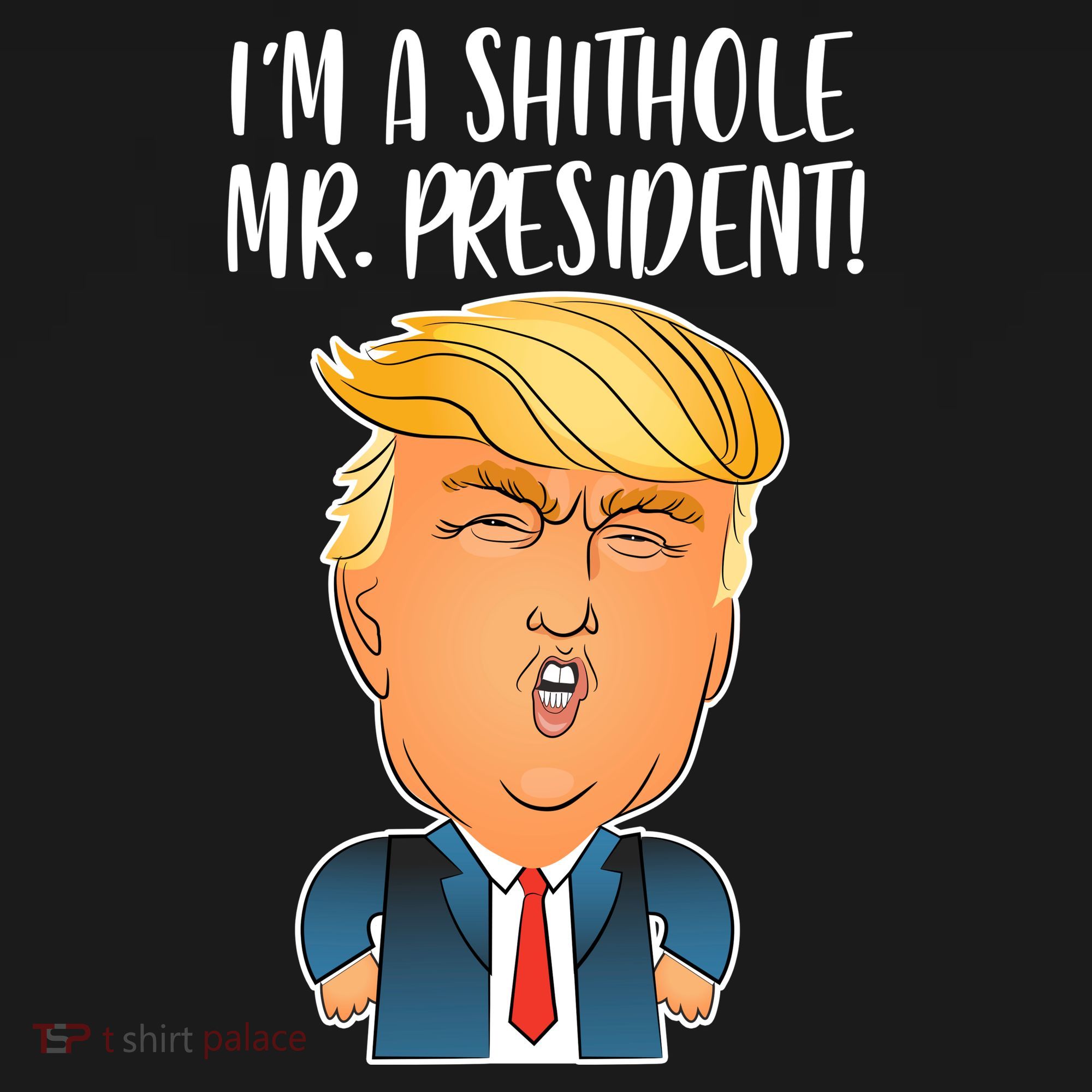 IM A Shithole Mr. President Funny Trump Backpack