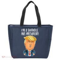 IM A Shithole Mr. President Funny Trump Tote Bag thumb 0