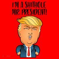IM A Shithole Mr. President Funny Trump Santa Hat thumb 1