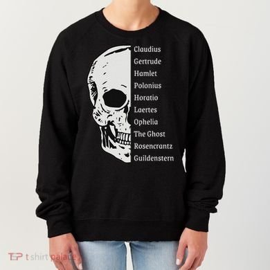 ShakespeareS Hamlet Cast & Skull Women's Sweatshirt