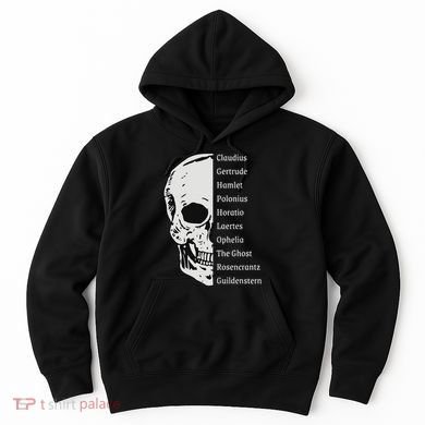 ShakespeareS Hamlet Cast & Skull Hoodie