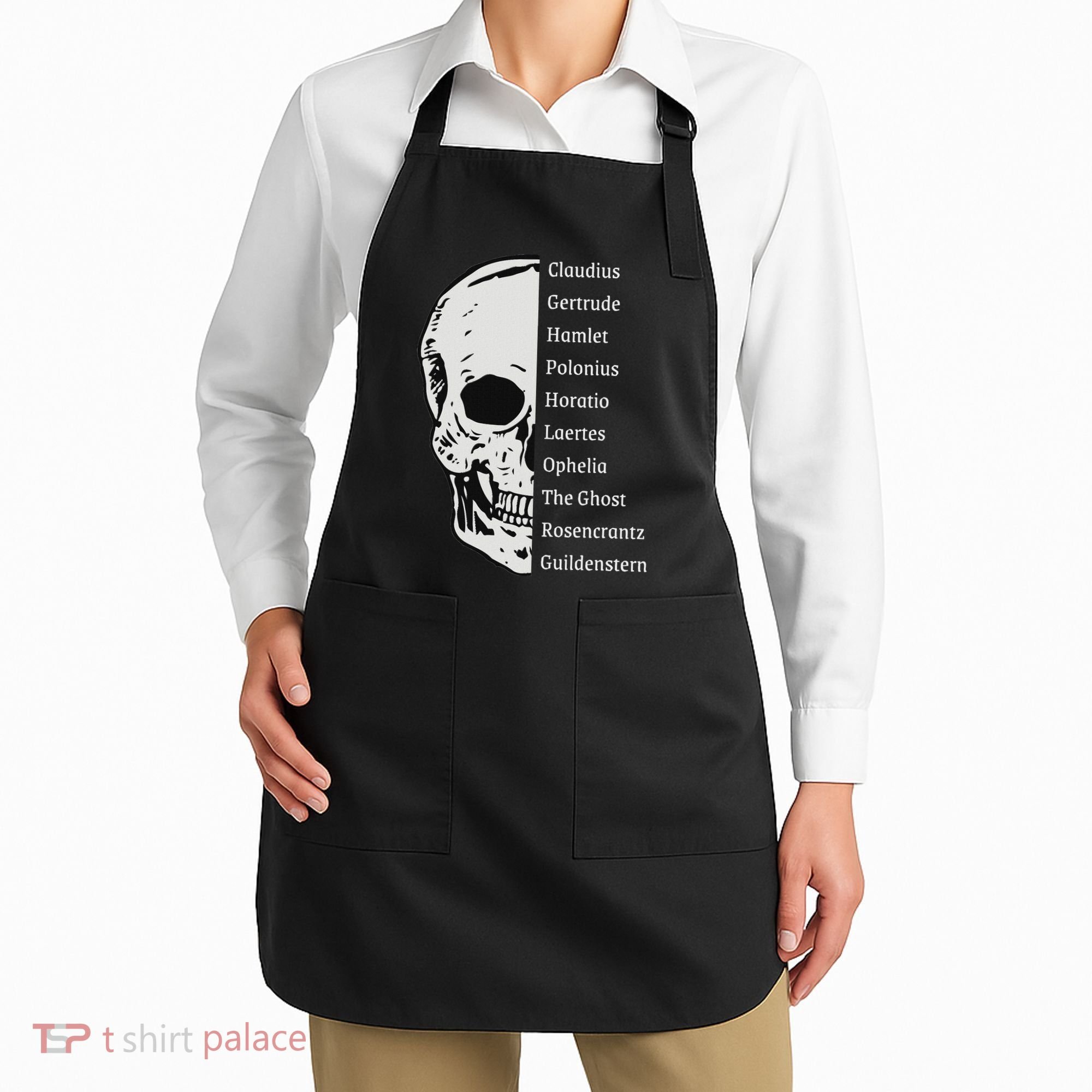 ShakespeareS Hamlet Cast & Skull Apron