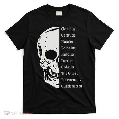 ShakespeareS Hamlet Cast & Skull T-Shirt
