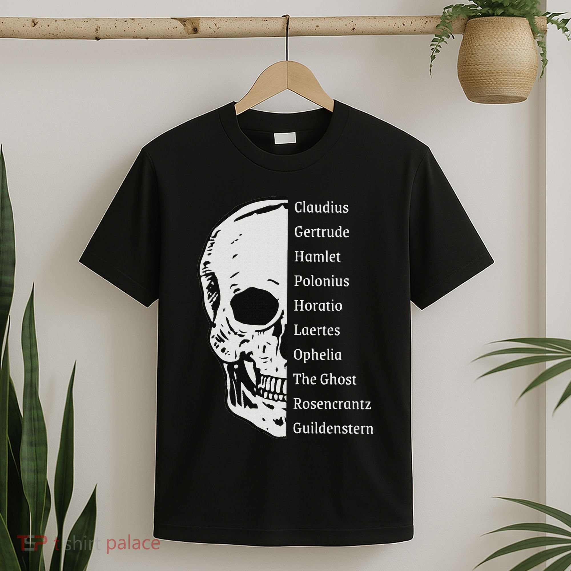 ShakespeareS Hamlet Cast & Skull T-Shirt