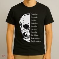 ShakespeareS Hamlet Cast & Skull T-Shirt thumb 3