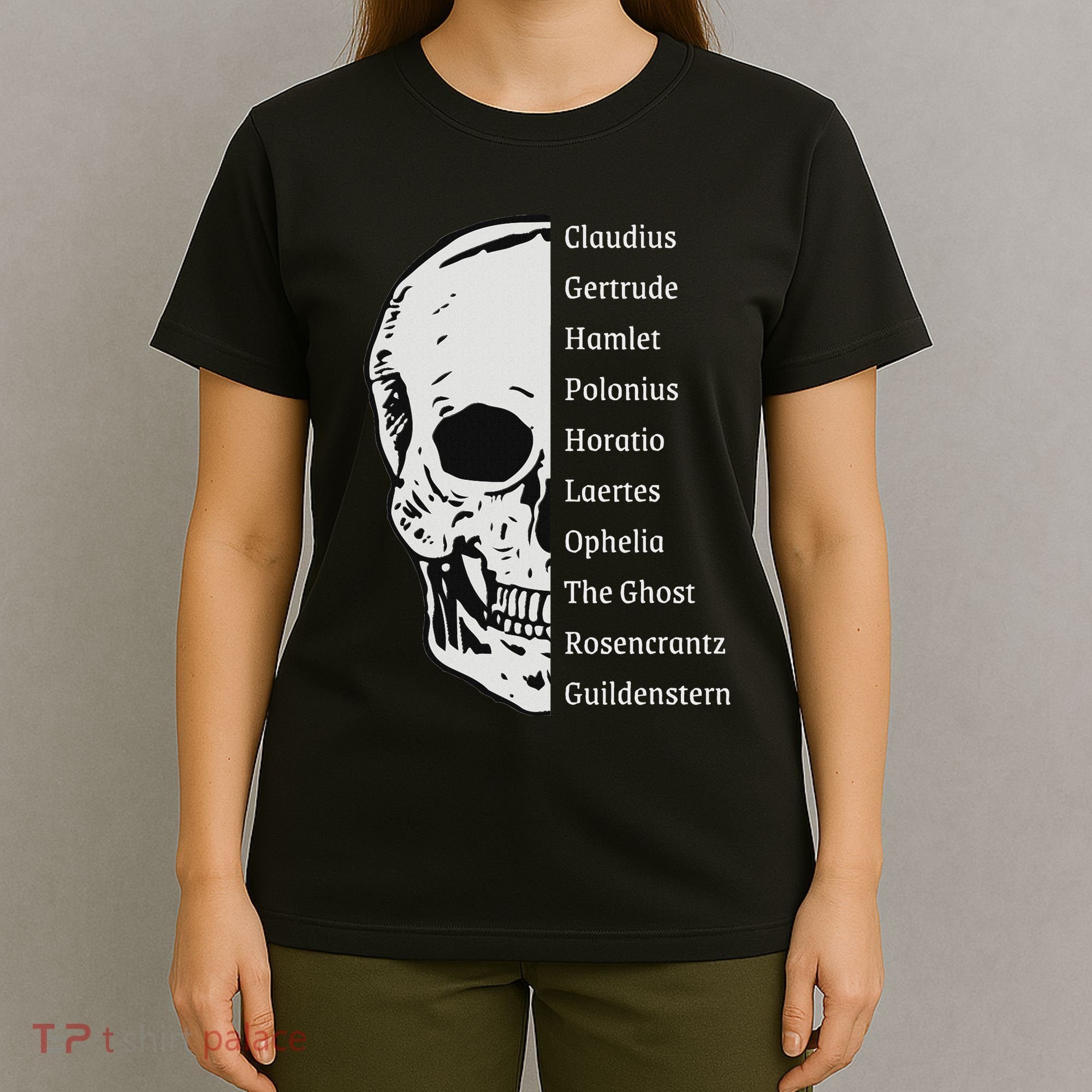 ShakespeareS Hamlet Cast & Skull T-Shirt