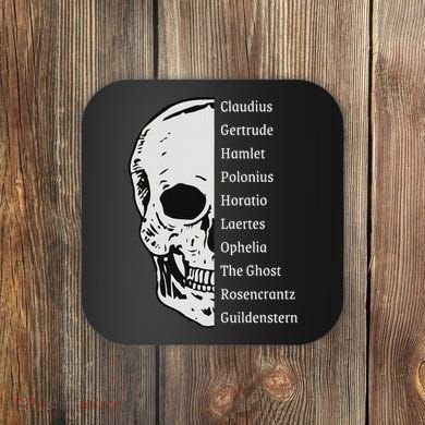 ShakespeareS Hamlet Cast & Skull Coaster