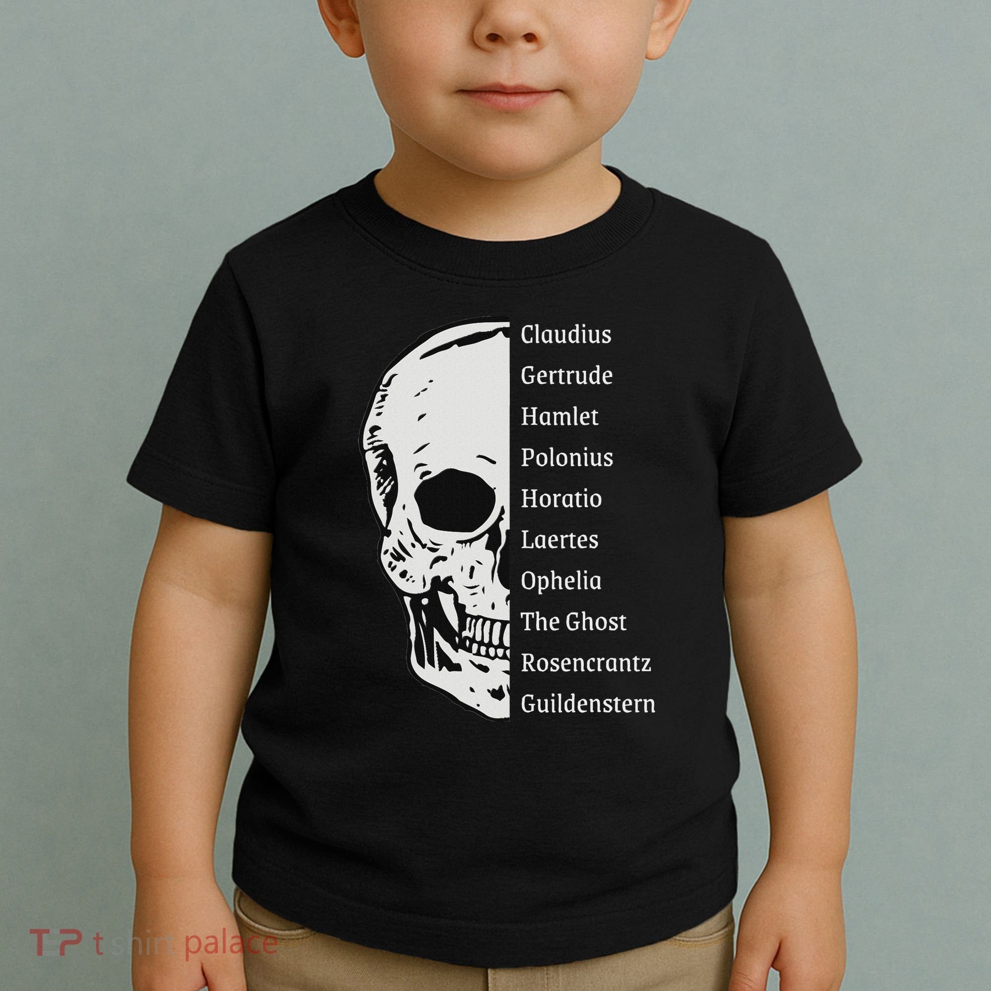 ShakespeareS Hamlet Cast & Skull Toddler T-Shirt