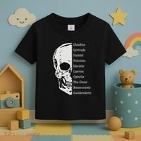 ShakespeareS Hamlet Cast & Skull Toddler T-Shirt thumb 3