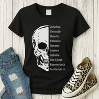 ShakespeareS Hamlet Cast & Skull Women's T-Shirt thumb 3