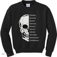 ShakespeareS Hamlet Cast & Skull Kids Sweatshirt thumb 0