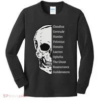 ShakespeareS Hamlet Cast & Skull Kids Long Sleeve Shirt thumb 0