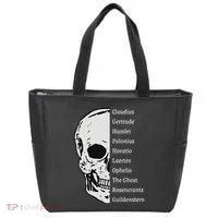 ShakespeareS Hamlet Cast & Skull Tote Bag thumb 0