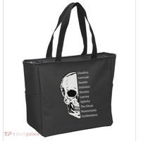 ShakespeareS Hamlet Cast & Skull Tote Bag thumb 2