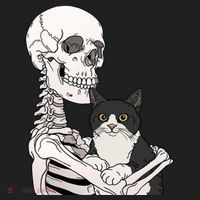 Skeleton Holding Cat Tumbler thumb 3