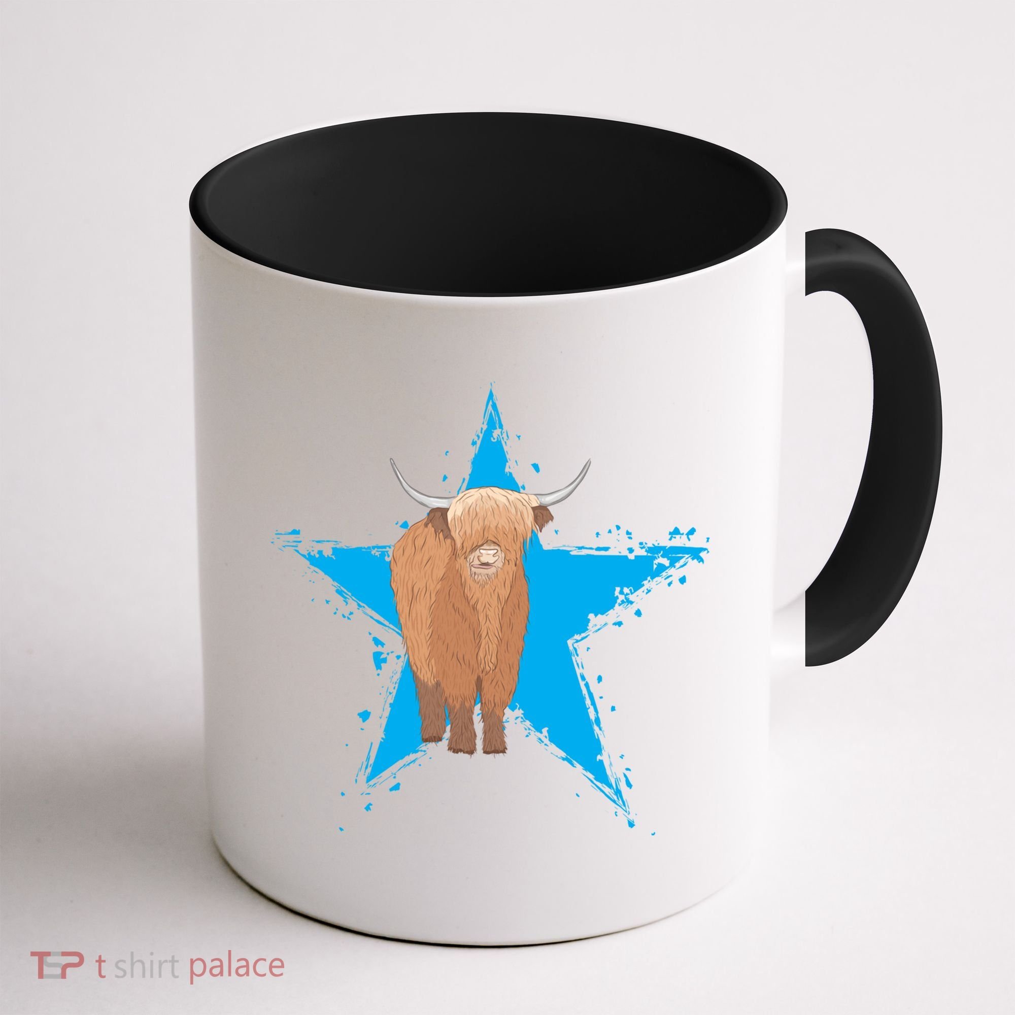 Scottish Highland Cow Star Cow Love Scottish Highland Cows Gift Coffee Mug