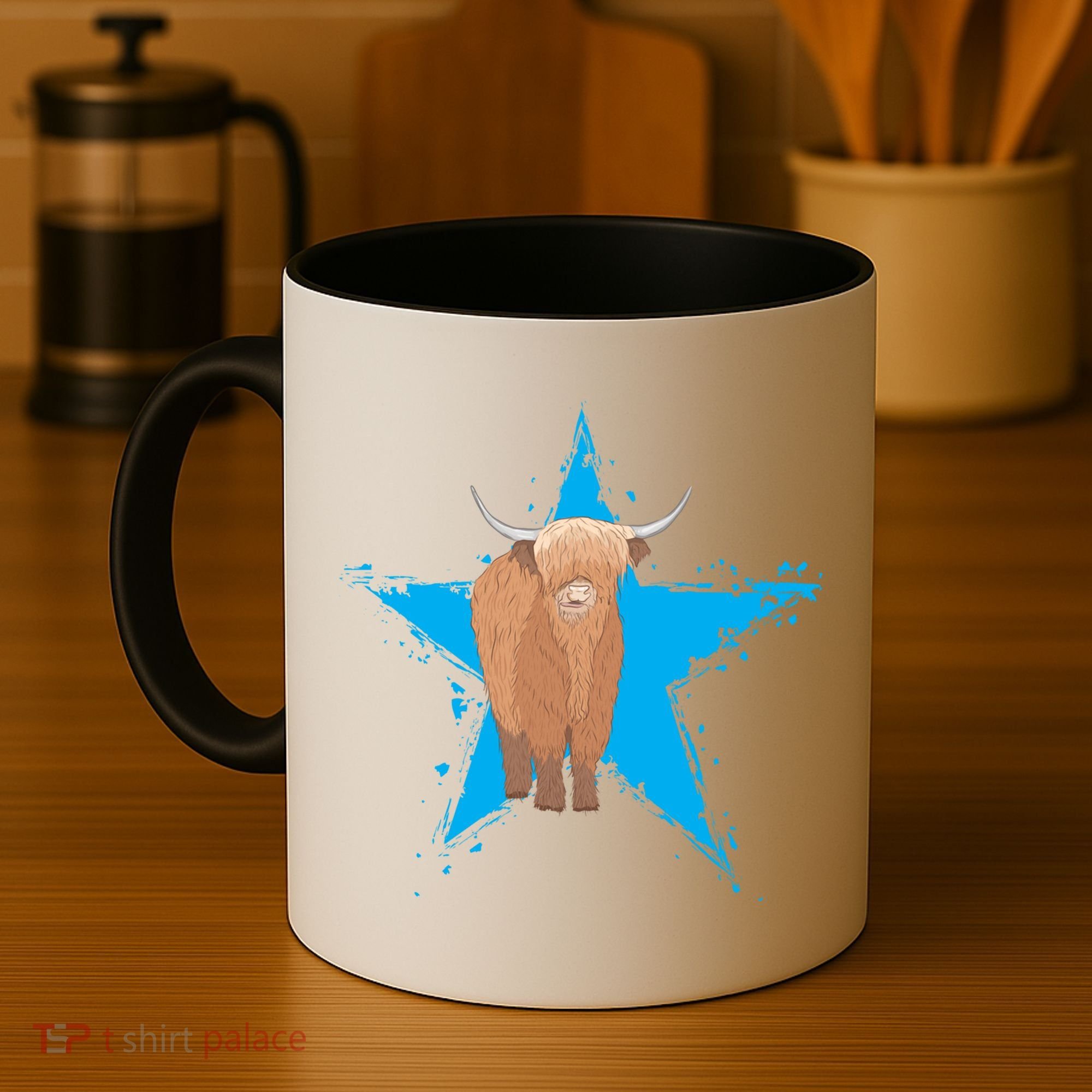 Scottish Highland Cow Star Cow Love Scottish Highland Cows Gift Coffee Mug