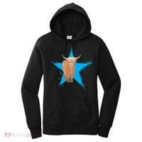 Scottish Highland Cow Star Cow Love Scottish Highland Cows Gift Women's Hoodie thumb 0