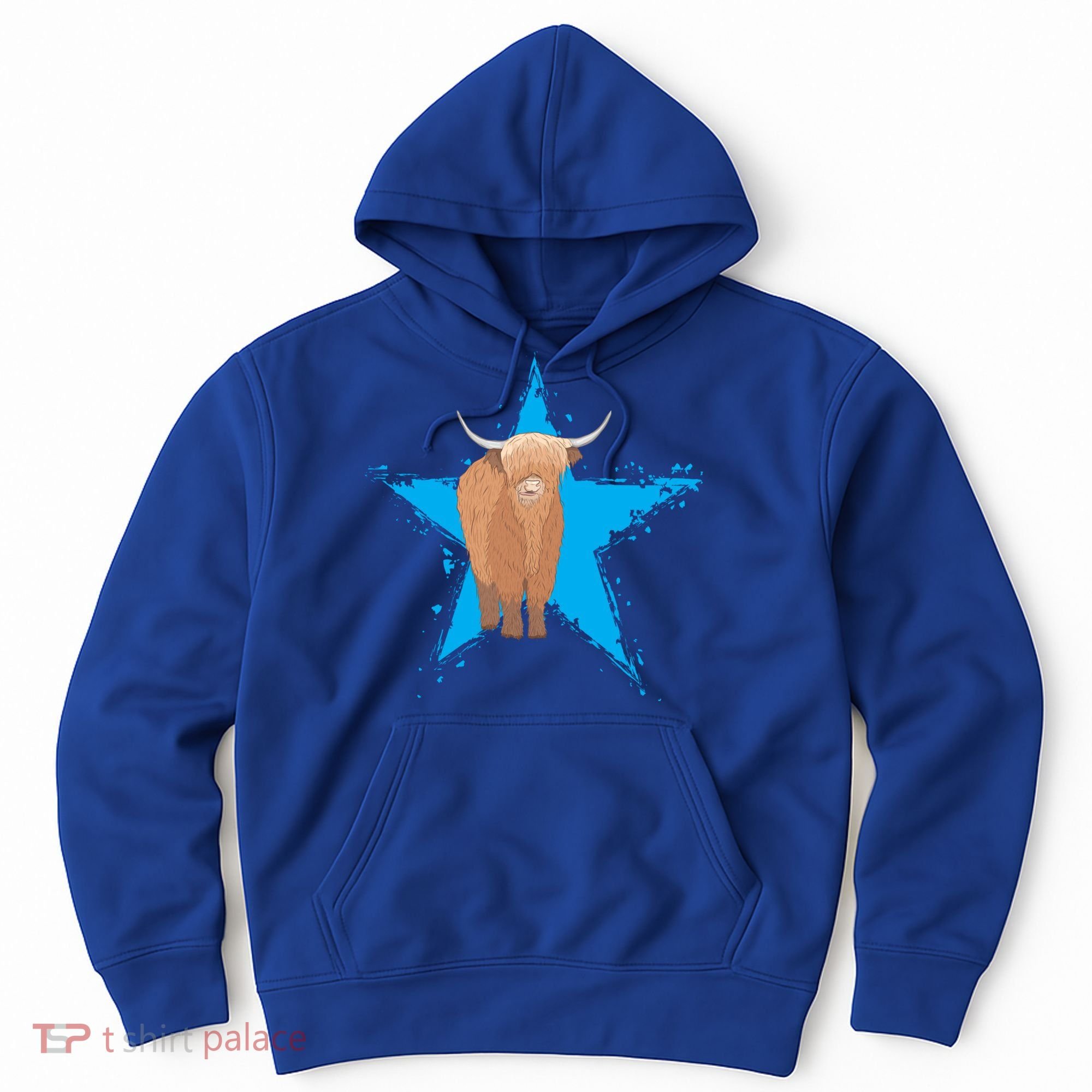 Scottish Highland Cow Star Cow Love Scottish Highland Cows Gift Hoodie