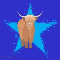 Scottish Highland Cow Star Cow Love Scottish Highland Cows Gift Visor thumb 3