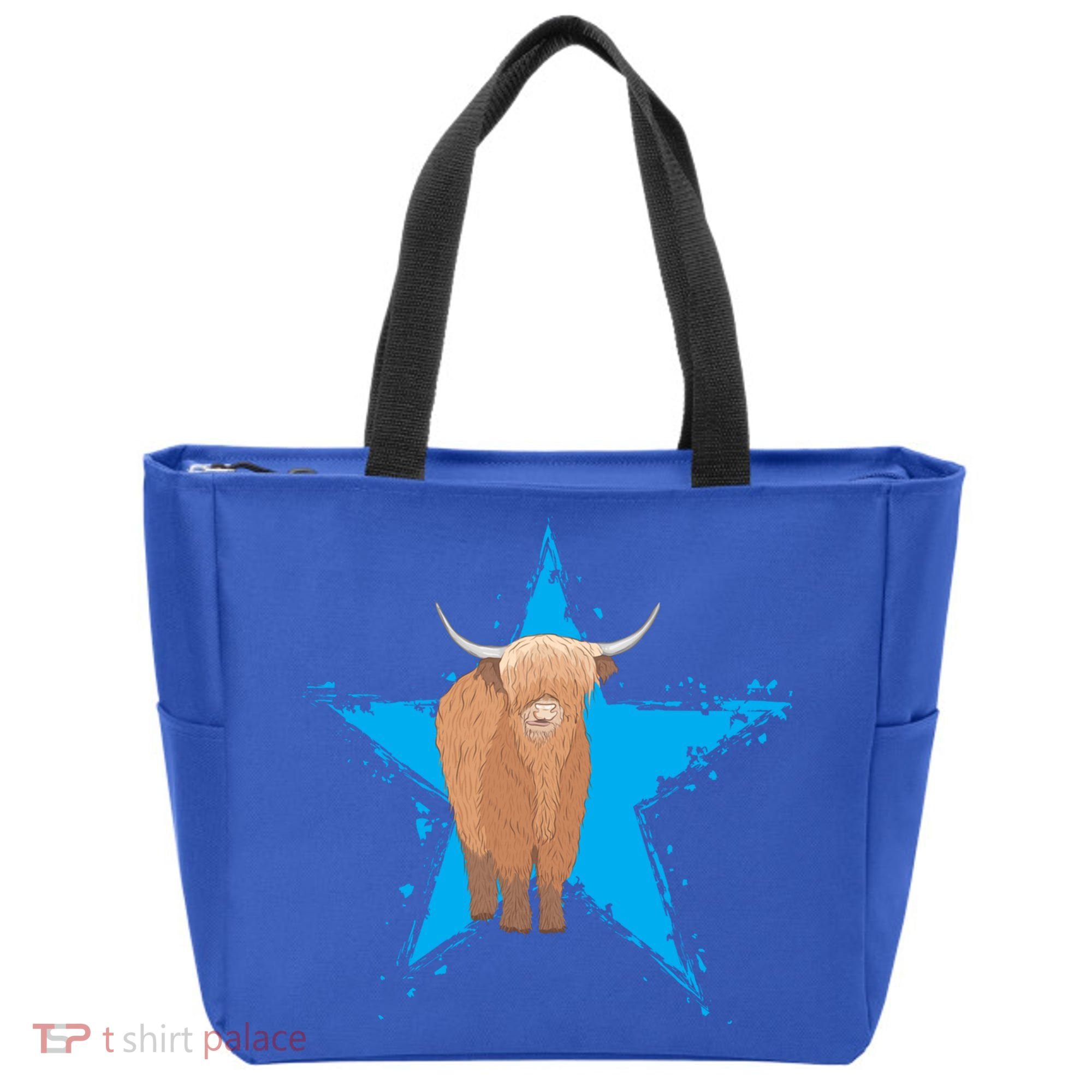 Scottish Highland Cow Star Cow Love Scottish Highland Cows Gift Tote Bag