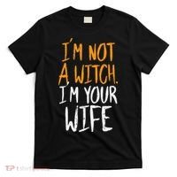 Spooky Halloween Couple Costume Witchy Love T-Shirt thumb 0