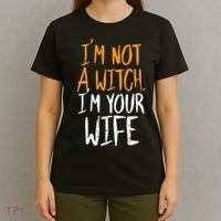 Spooky Halloween Couple Costume Witchy Love T-Shirt thumb 4