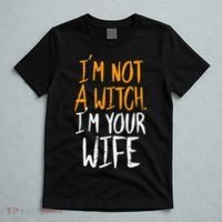 Spooky Halloween Couple Costume Witchy Love T-Shirt thumb 5