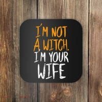Spooky Halloween Couple Costume Witchy Love Coaster thumb 0