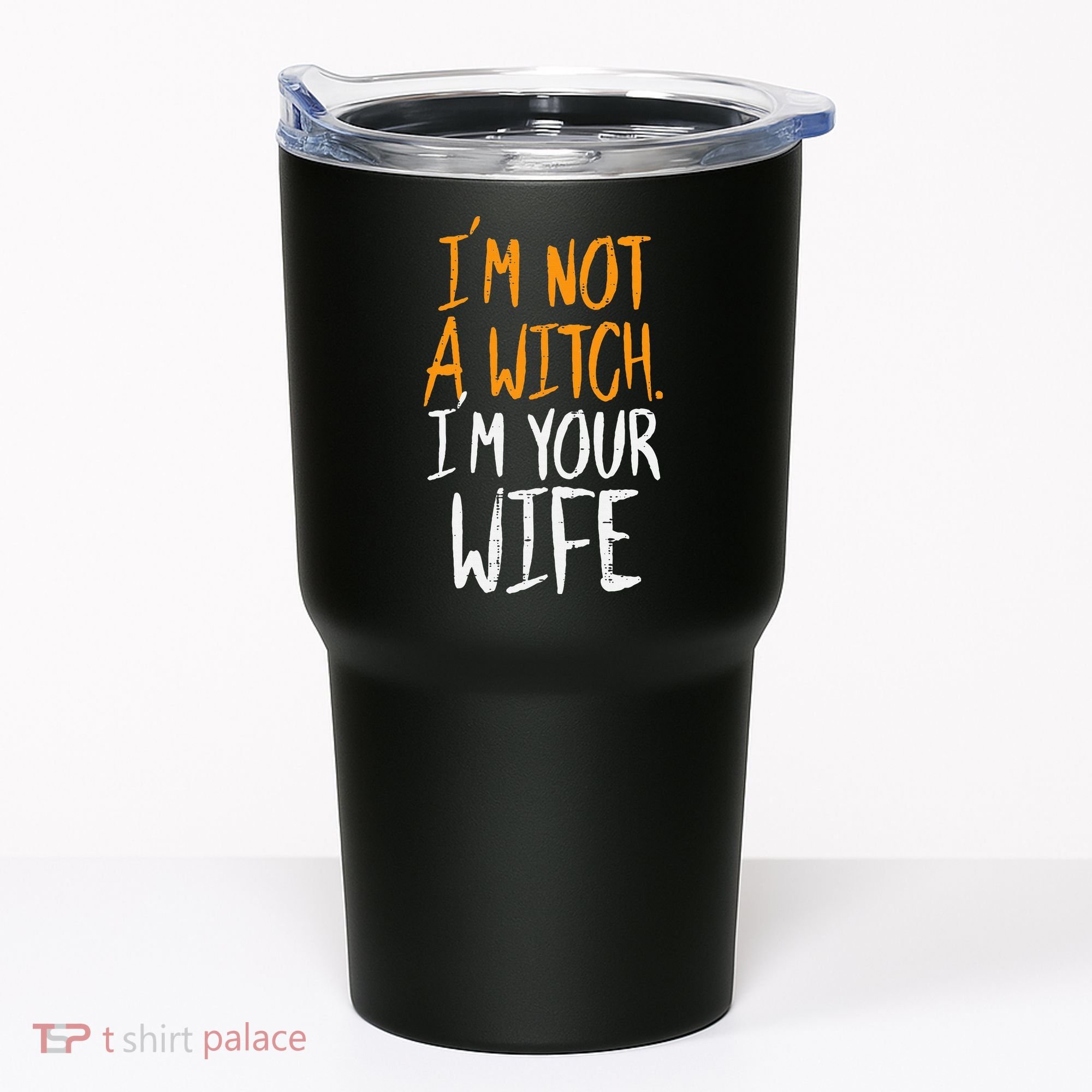 Spooky Halloween Couple Costume Witchy Love Tumbler