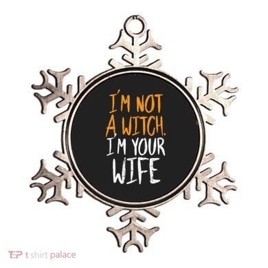 Spooky Halloween Couple Costume Witchy Love Ornament