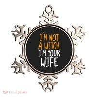 Spooky Halloween Couple Costume Witchy Love Ornament thumb 0