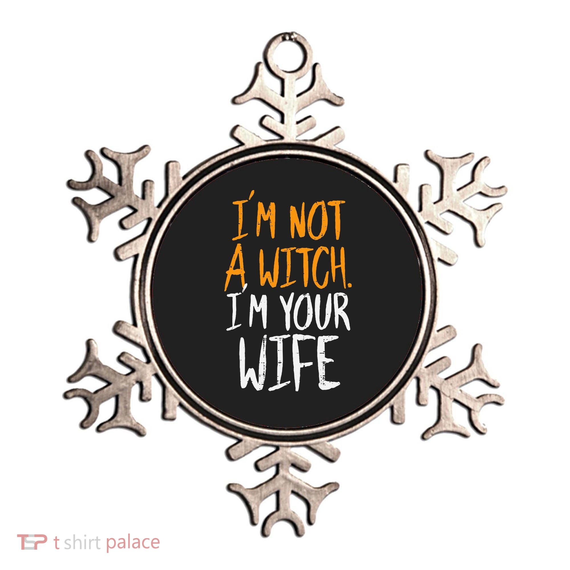 Spooky Halloween Couple Costume Witchy Love Ornament