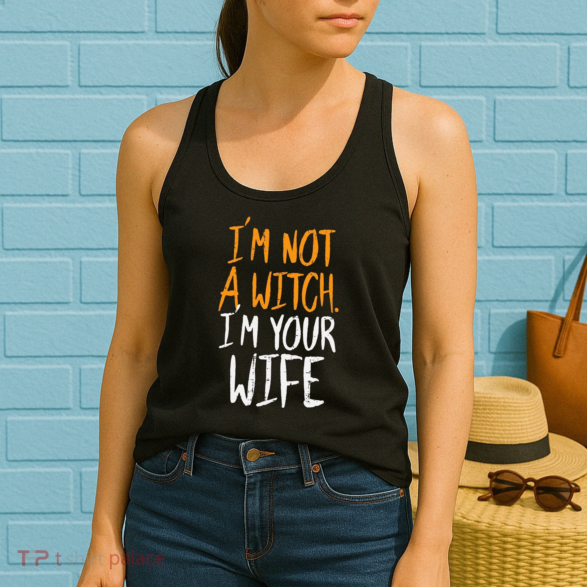 Spooky Halloween Couple Costume Witchy Love Women's Tank Top