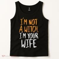 Spooky Halloween Couple Costume Witchy Love Tank Top thumb 2