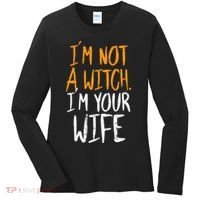 Spooky Halloween Couple Costume Witchy Love Women's Long Sleeve Shirt thumb 0