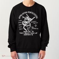 Snake Handling Church Appalachia Pentecostal Women's Sweatshirt thumb 0