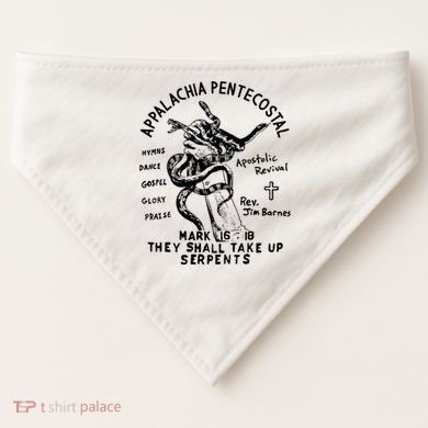 Snake Handling Church Appalachia Pentecostal USA-Made Doggie Bandana