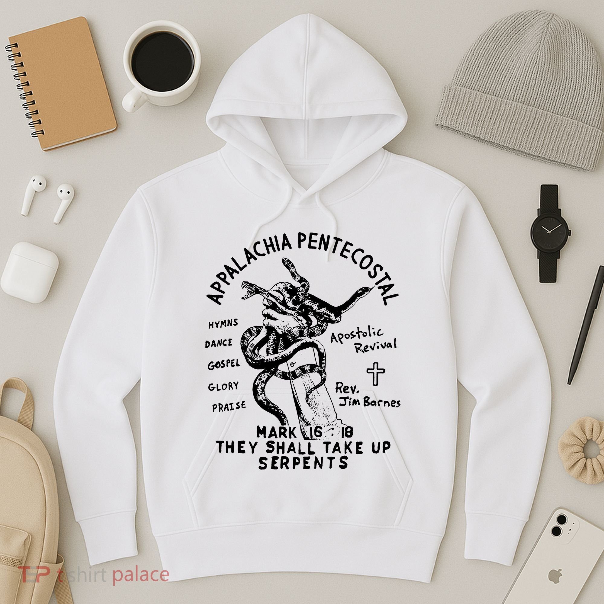 Snake Handling Church Appalachia Pentecostal Hoodie