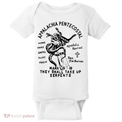 Snake Handling Church Appalachia Pentecostal Baby Bodysuit