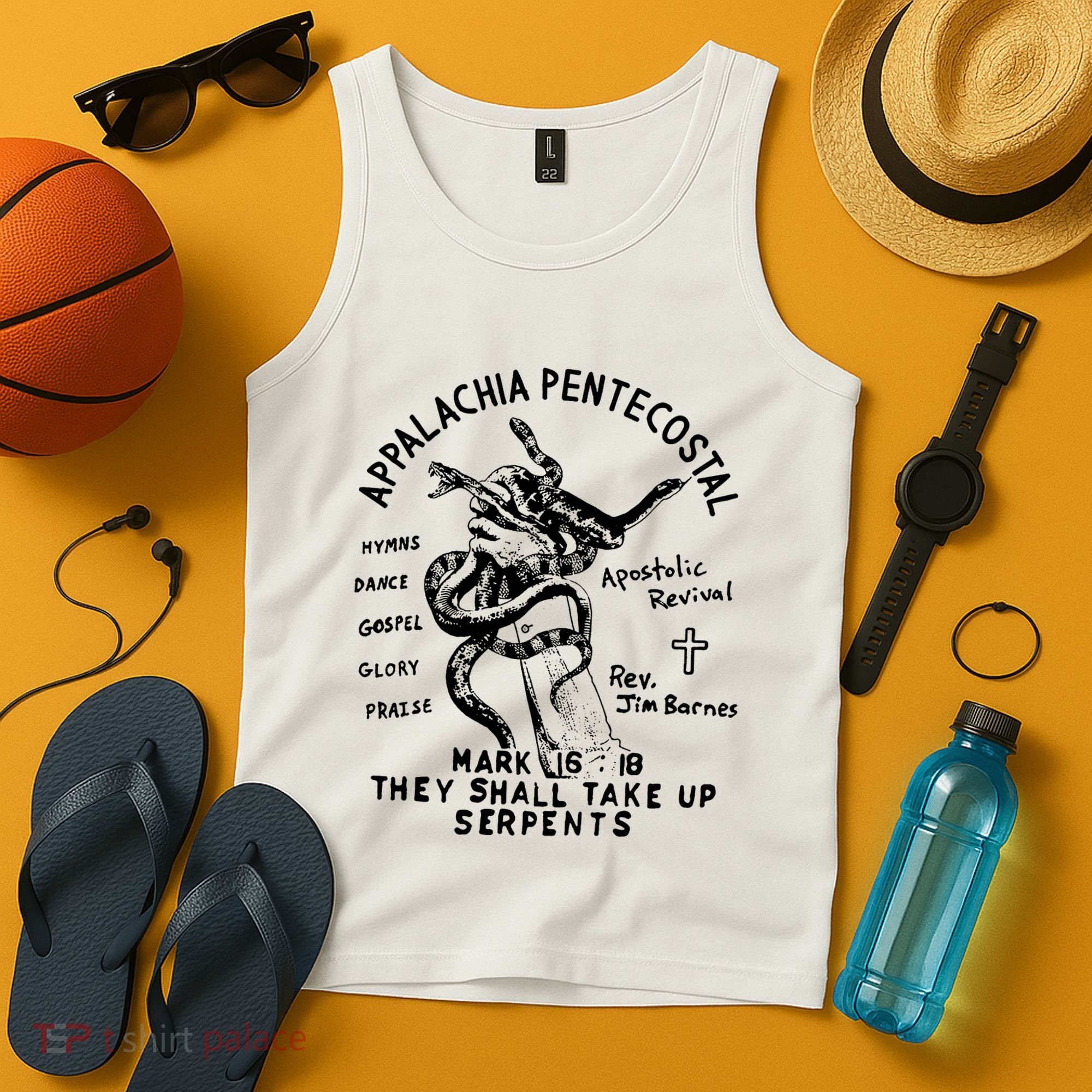 Snake Handling Church Appalachia Pentecostal Tank Top