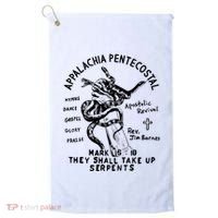 Snake Handling Church Appalachia Pentecostal Golf Towel thumb 0